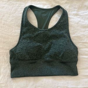 All Racerback Sports Bra - Heathered Green